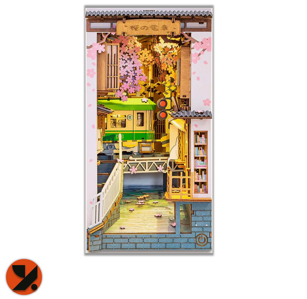 Japanese Sakura Densya Book Nook