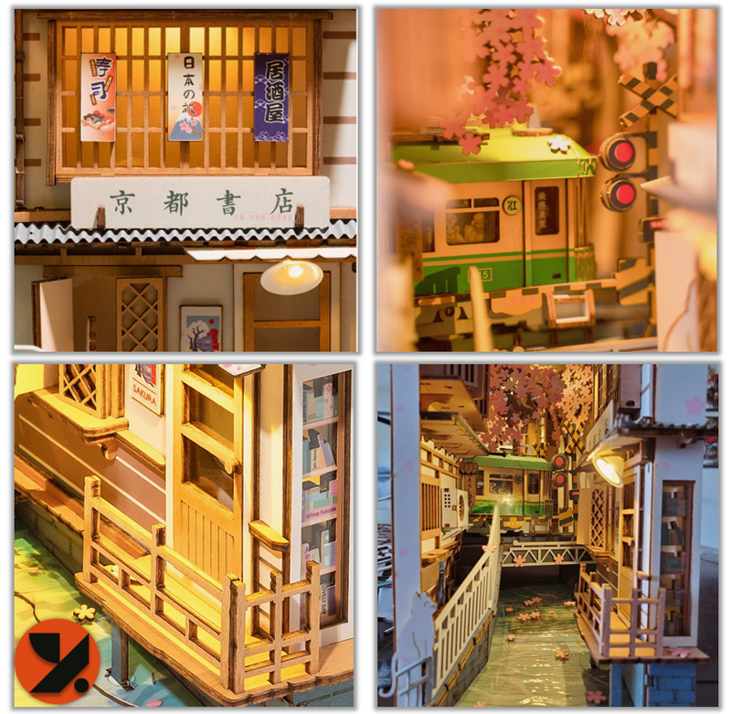 Japanese Sakura Densya Book Nook