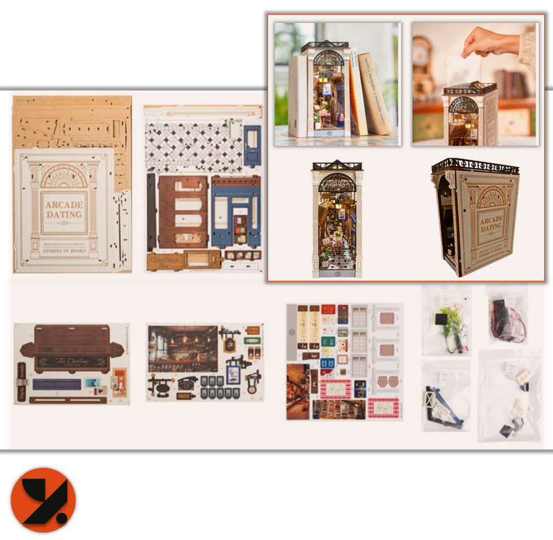Arcade Dating Book nook with Dust Cover