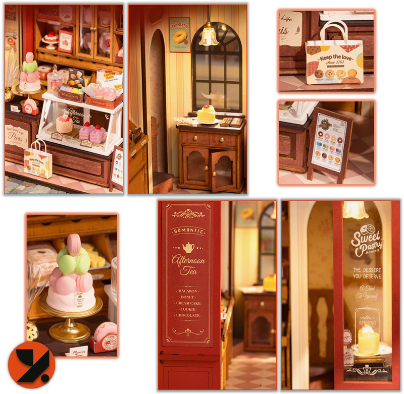 Honey Dessert Talk Miniature Wooden House