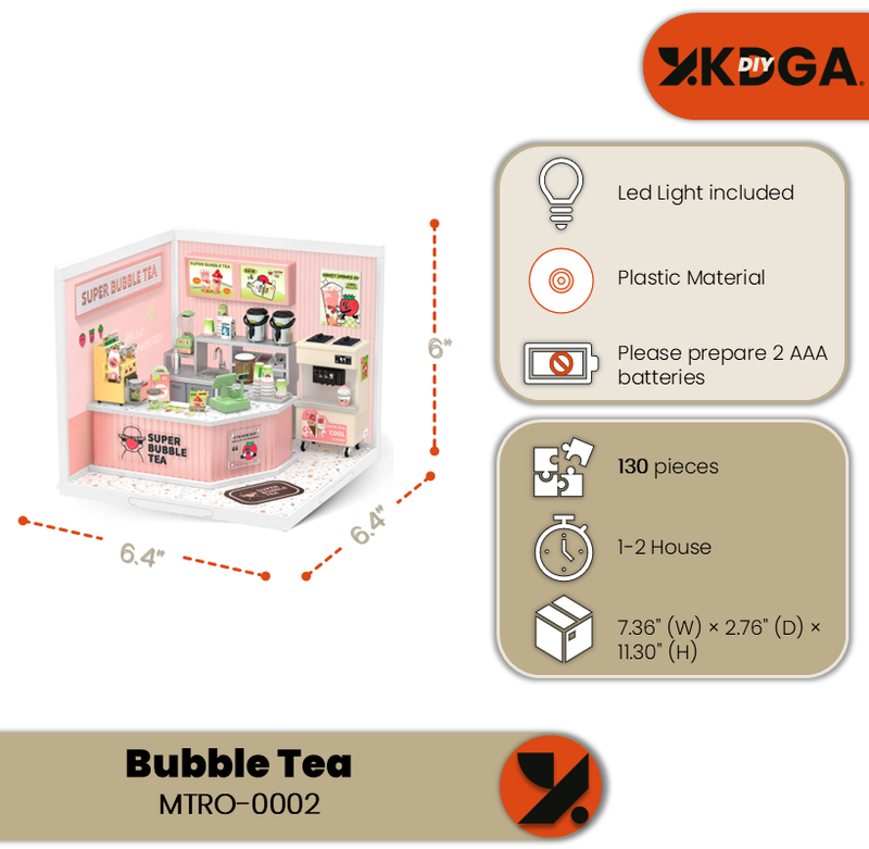 Bubble Tea DIY Miniature House