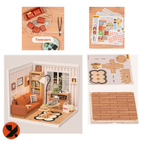 Cozy Living Lounge With Orange Sofa