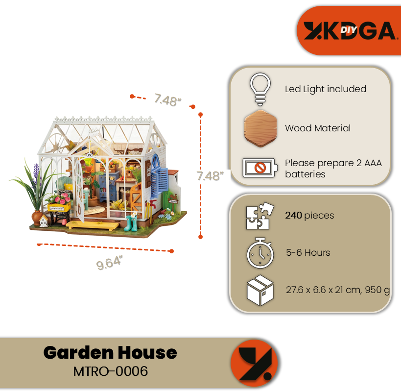 European-style Dreamy Wooden Garden House