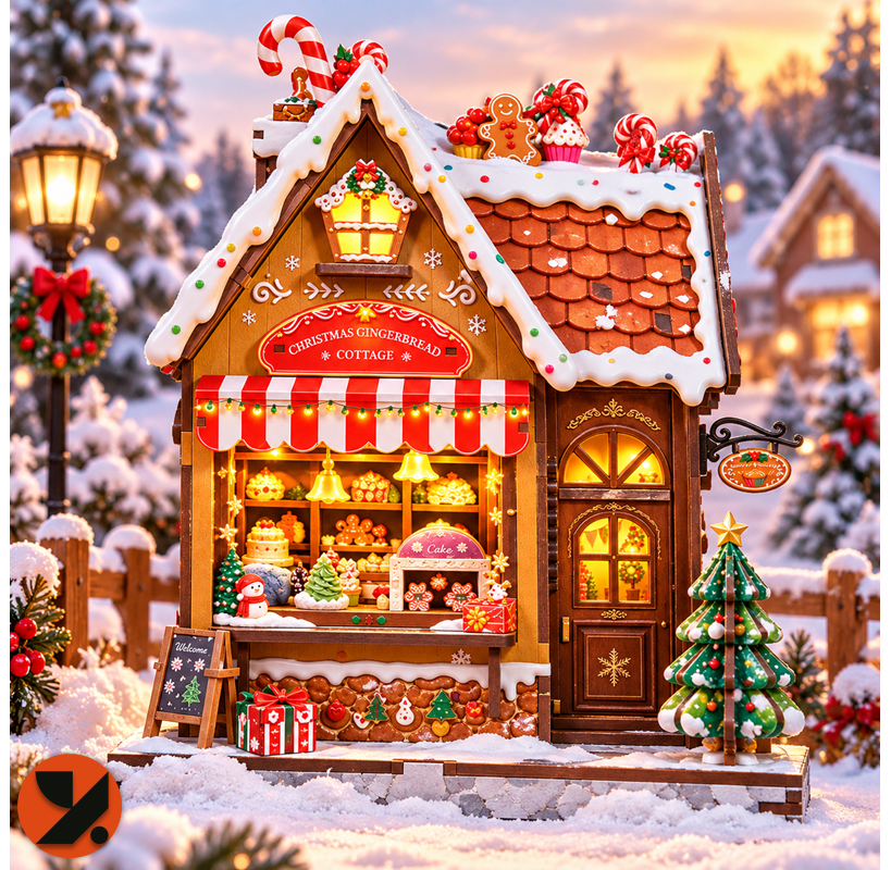 Christmas Gingerbread Cottage